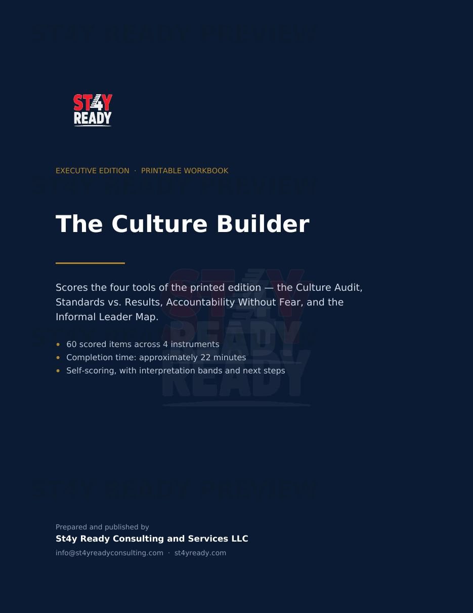 The Culture Builder — sample page 1