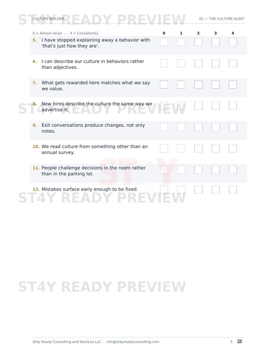 The Culture Builder — sample page 3