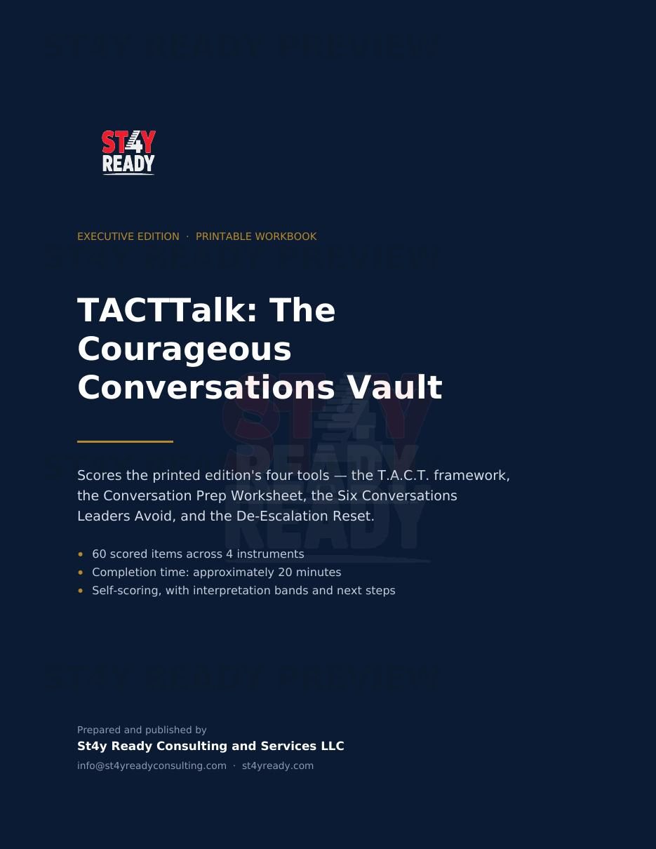 TACTTalk: The Courageous Conversations Vault — sample page 1
