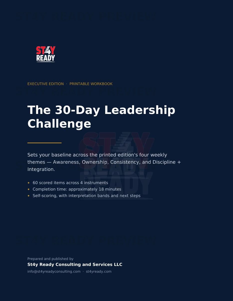 The 30-Day Leadership Challenge — sample page 1
