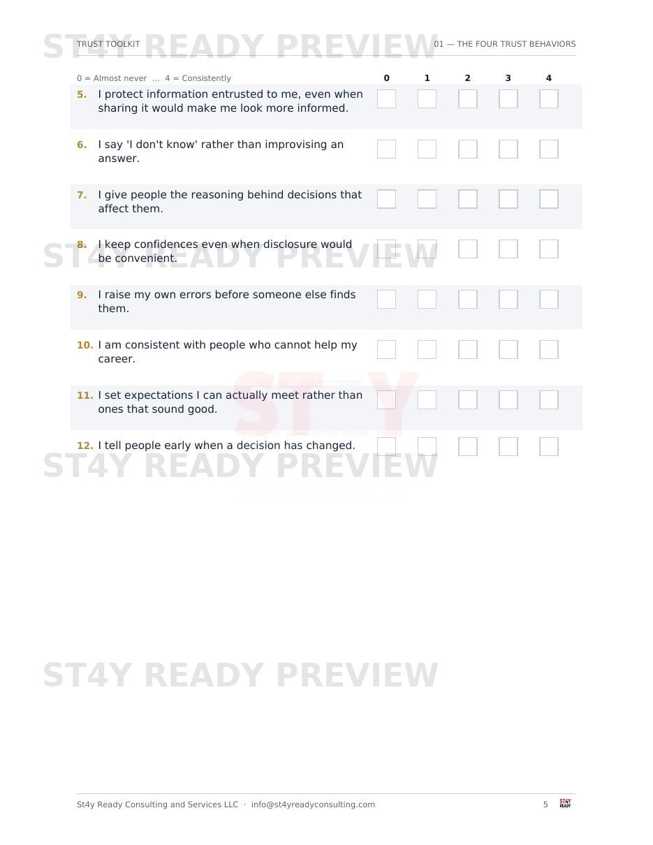 The Trust Toolkit — sample page 3